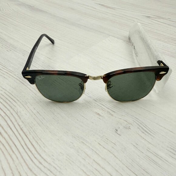 Share Ray-Ban RB3016 Clubmaster Sunglasses Red Havana w/ G-15 Green Polarized - Picture 7 of 9
